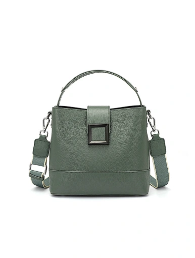 vintage leather bucket bag
