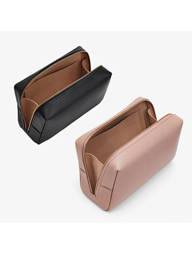Vegan Leather Travel Makeup Bag