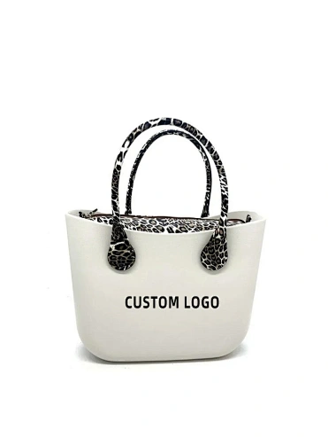 Wholesale Fashion New Summer Accessories Large Beach Bags Women Handbags Ladies Leopard Print Tote Eva Storage Rubber Beach Bag