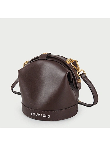 High Quality Oem New Design Elegant Bucket Bag Purses Women Leather Hand Bags Pu Leather Tote Handbag Custom Purse with Logo