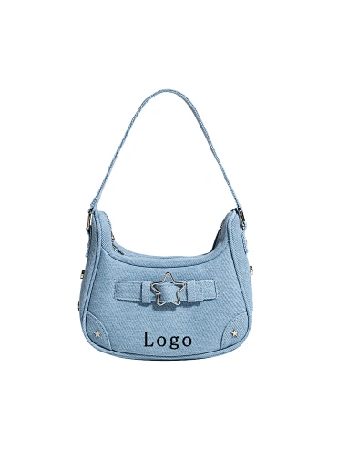 Manufacturer Designer Purses Women's Custom Clutch Bag Tote Bag Personalizzata Handbags Wholesale Denim Bag