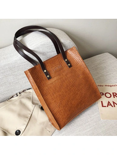 women pu leather tote bags