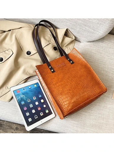 women pu leather tote bags