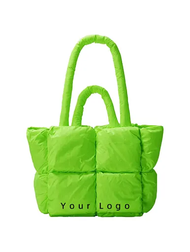 luxury puffer tote bag