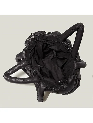 Nylon Quilt Women Puffer Tote Bag