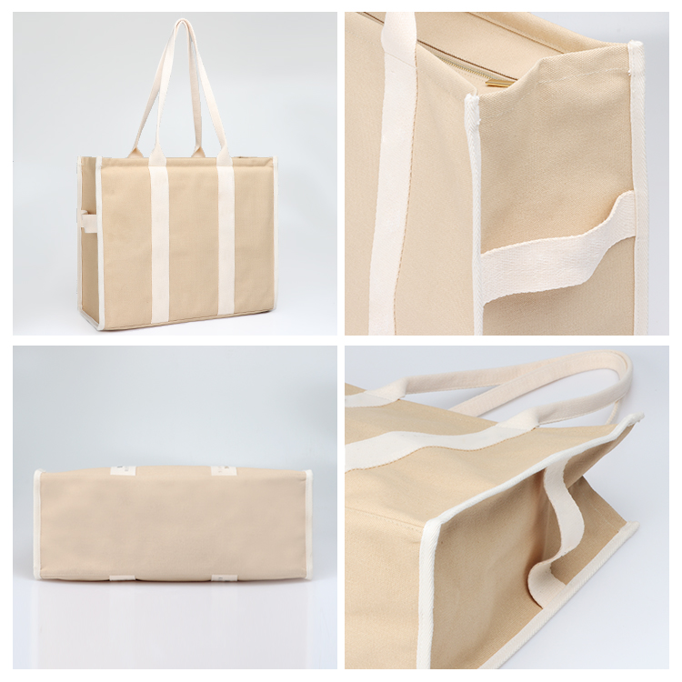 fashionable canvas shopping bag