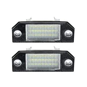 2xLED License Plate Light Tag Lamp Assembly Replacement for Ford Focus C-MAX Focus MKII
