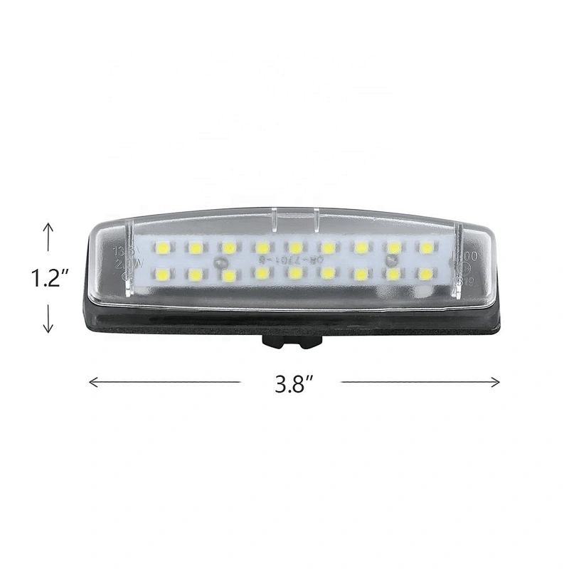 Wholesale LED Rear Tail License Number Plate Light Lamp for Toyota Prius Echo Yaris Camry