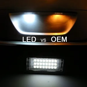 Auto Spare Parts For BMW 12V License Plate Light Lamp E39 E90 E60 LED Number Lights