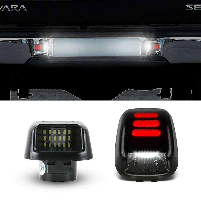 Error free led license plate light for Nissan navara D40 ACMAT ALTV for Suzuki Equator