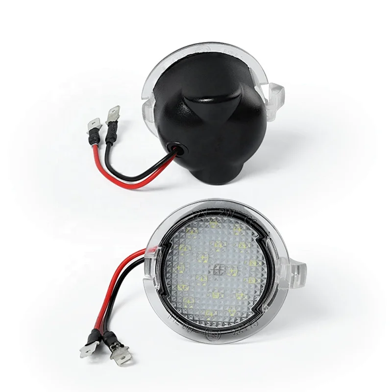 White 6500K LED Under Side Mirror Puddle Light Lamp For Ford Mondeo Edge F150 Raptor Explorer Expedition