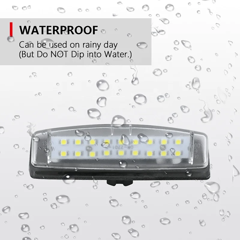 Wholesale LED Rear Tail License Number Plate Light Lamp for Toyota Prius Echo Yaris Camry