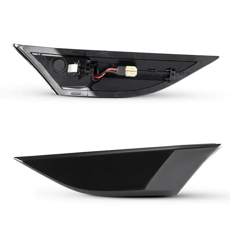 For Porsche  981 Boxster /991/911 led side marker Light turn signal lamp Flowing Black Lens