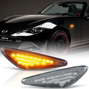Hot sale clear Dynamic led side marker indicators for Mazda MX-5 RX-8 Sequential led turn signal light blinkers