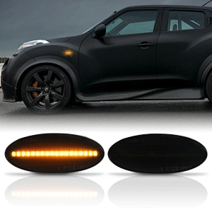 Smoke led turn signal side marker light for nissan Qashqai J10/ X-trail T31/Note E11/Juke Dynamic design