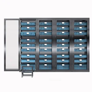 Armazenamento médico modular em aço inoxidável