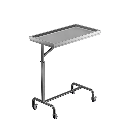 Hospital Bed Tables Adjustable in Stainless Steel