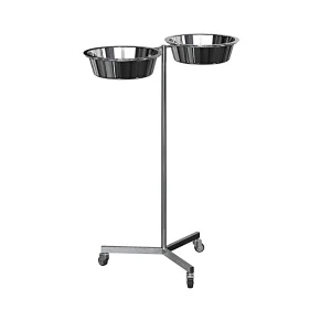 Medical Bowl Stand in Stainless Steel