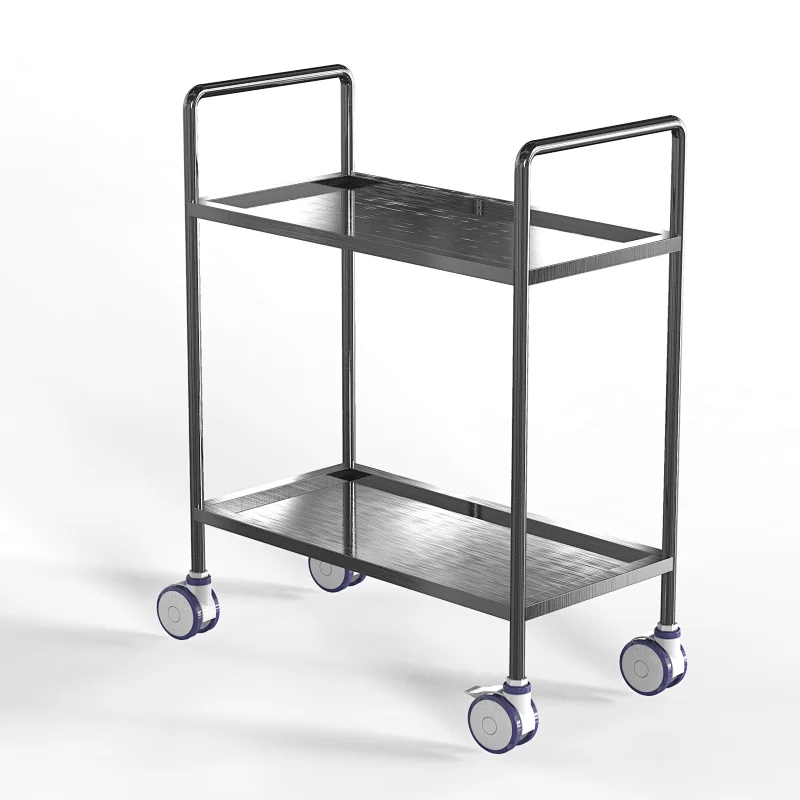 Stainless Steel Medical Cart Hospital Surgical Instrument Trolley for Patient