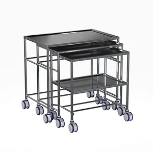 Nursing Supply Cart in Stainless Steel