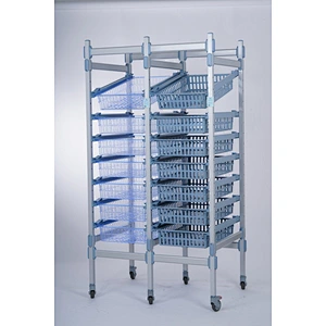 Rayonnage modulaire de stockage médical en aluminium