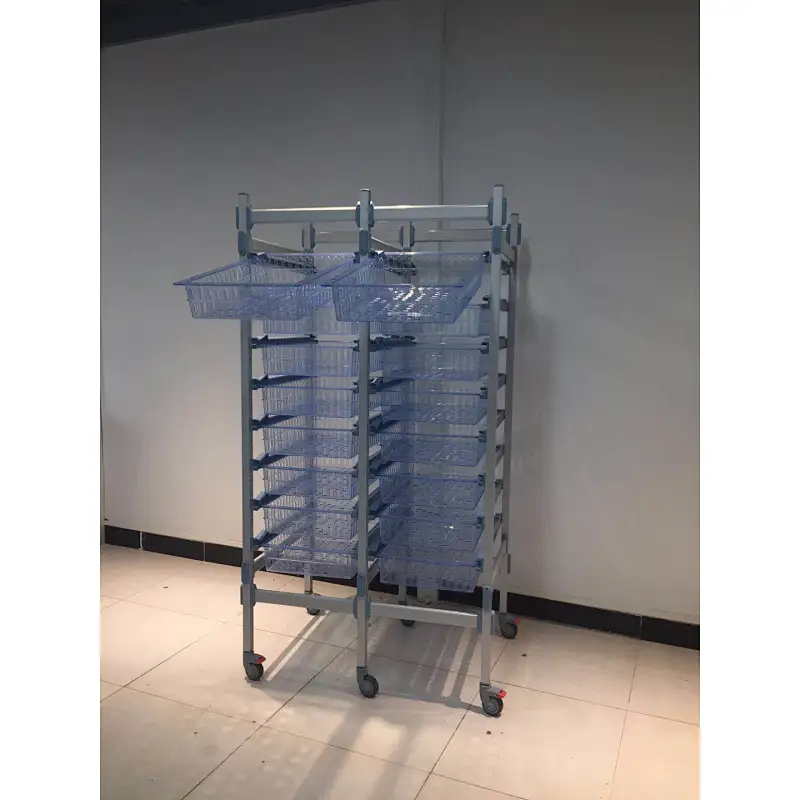 Adjustable Light Storage Shelves in Aluminum