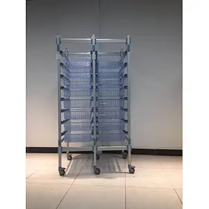 Adjustable Light Storage Shelves in Aluminum