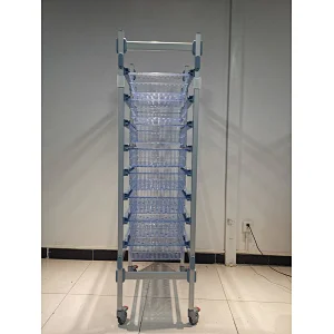 Adjustable Light Storage Shelves in Aluminum