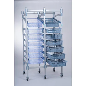 Modular Medical Storage shelving in alumium
