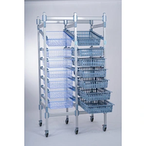 Rayonnage modulaire de stockage médical en aluminium