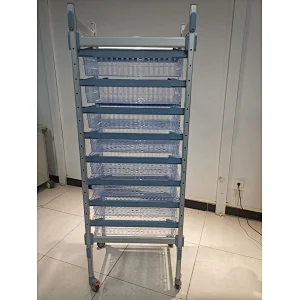 Adjustable Light Storage Shelves in Aluminum