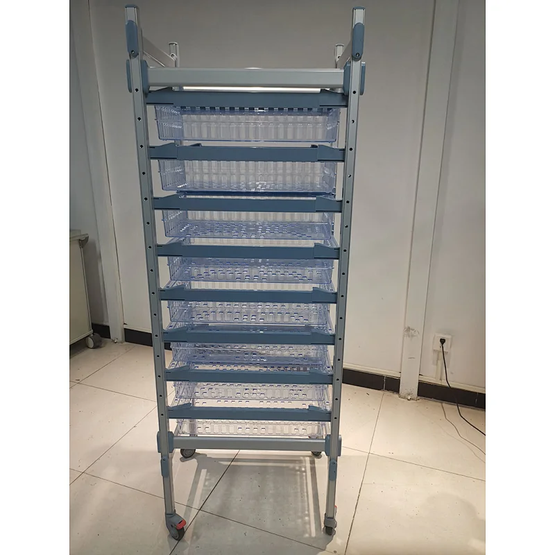 Adjustable Light Storage Shelves in Aluminum