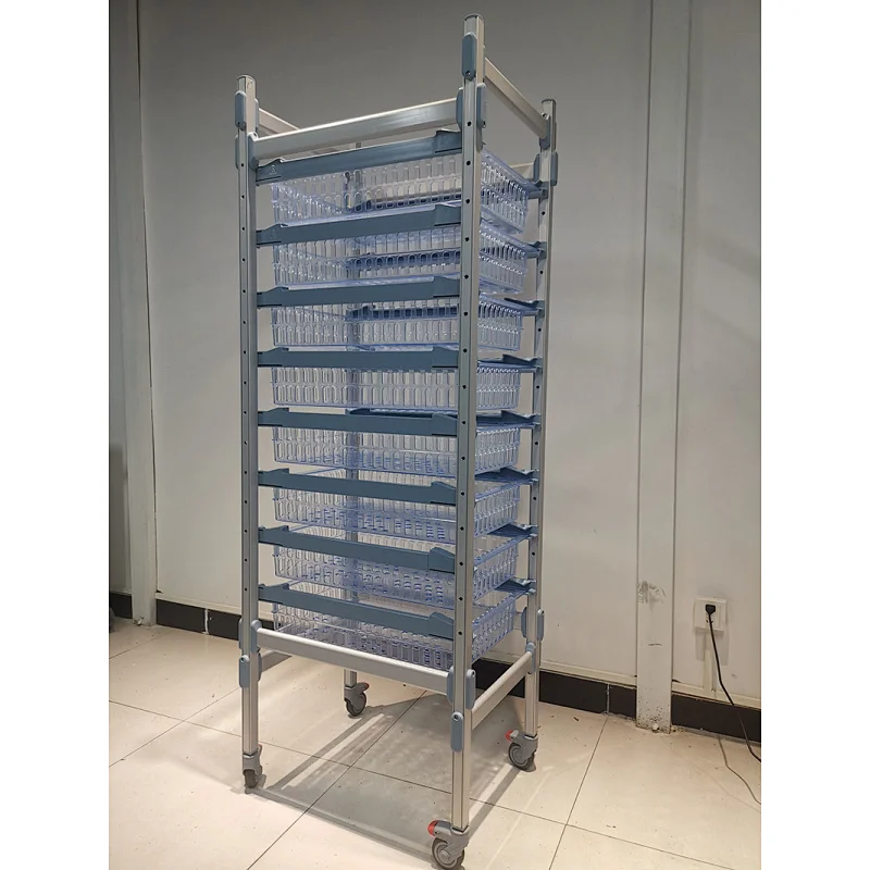 Adjustable Light Storage Shelves in Aluminum