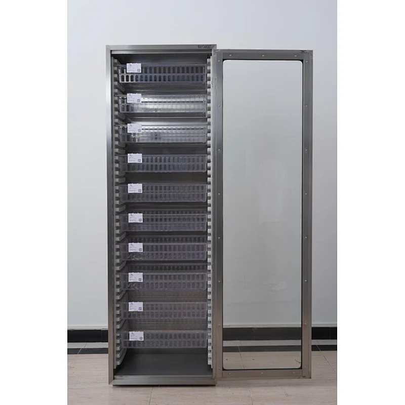 Hospital Metal Storage Cabinet with Glass Doors