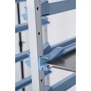 Modular Medical Storage shelving in alumium
