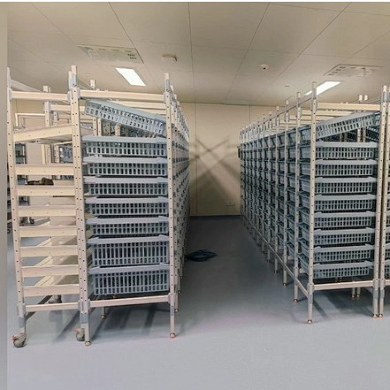 estantería de almacenamiento de farmacia