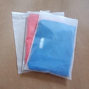 Custom Logo clothes packing plastic bag transparent bags for clothes