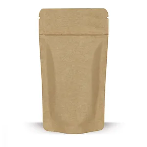Wholesale Personalized brown kraft paper bag with clear window for food