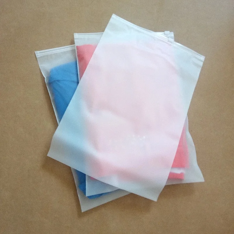 Custom Logo clothes packing plastic bag transparent bags for clothes