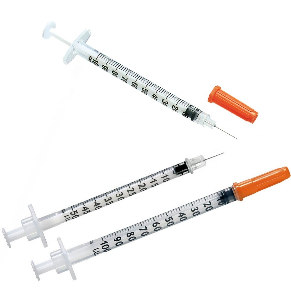 orange cap insulin syringe