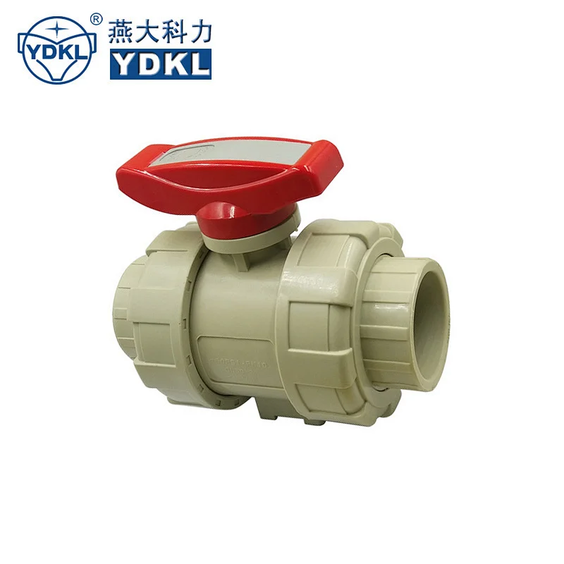 PPH thread true union 2 way valve