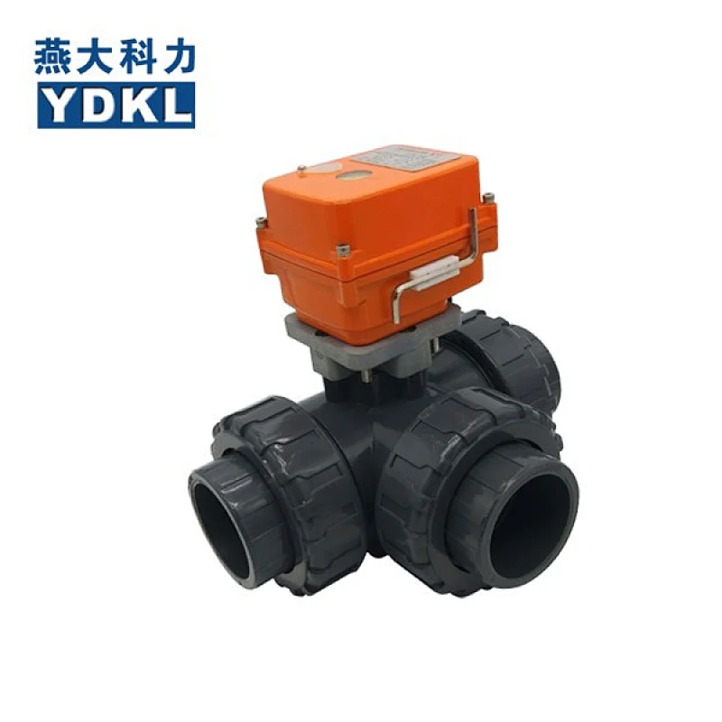 3 way motorized ball valve pvc 24 volt 4 inches