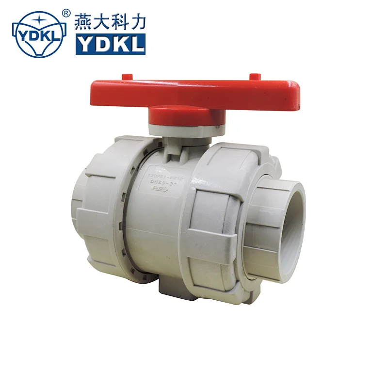 PPH socket thread true union valve
