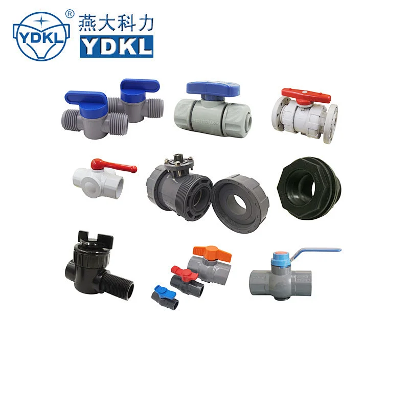 YDKL HOT Sale Plastic 3/4 1/4 seat ring ball valve