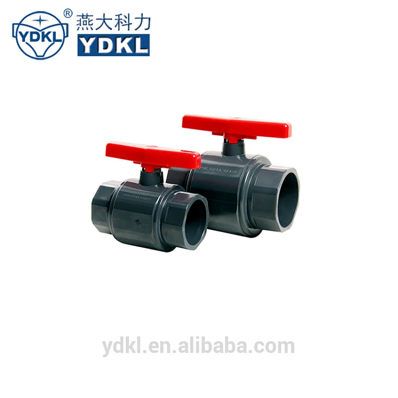 HIGH QUALITY PVC TWO PIECES BALL VALVE
