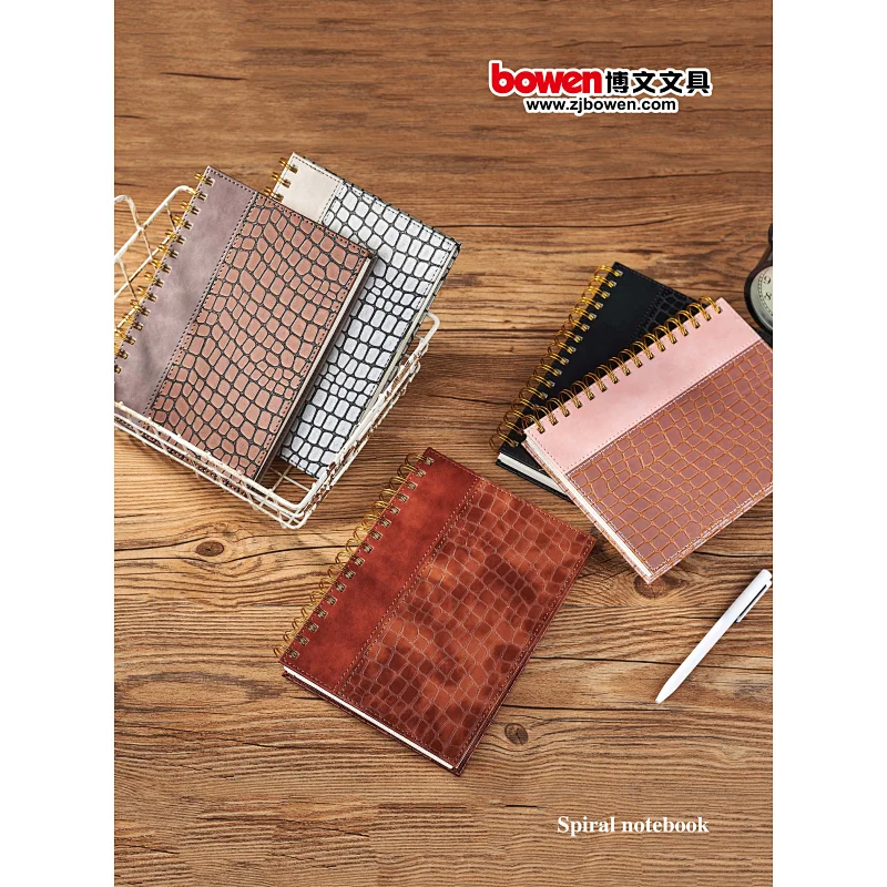 PU leather spiral notebook