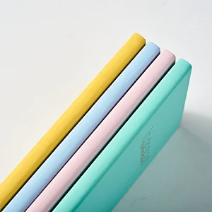 A5 pu notebook with golden foil