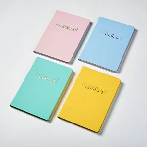 A5 pu notebook with golden foil