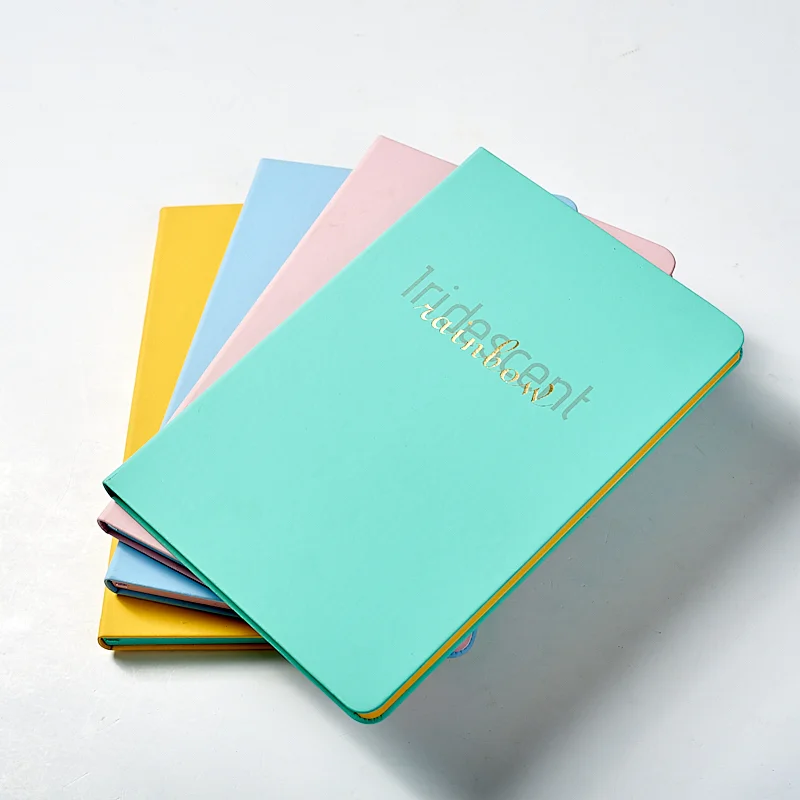 A5 pu notebook with golden foil