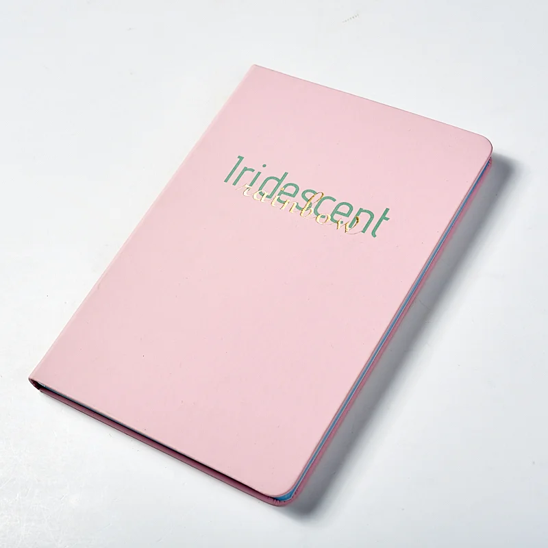A5 pu notebook with golden foil